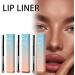Removable Lip Liner Pencil Plump Lip Liner for Showing Waterproof Lip Pencil Peel Off Tattoo Long Lasting Lip Liner Pencil for All Skin (3 Colors) - Buy Online on GoSupps.com