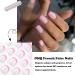 French Press On Square Fake Nails - 24Pcs Pink French False Nails with Nail Glue for Women Girls Art - Buy Online on GoSupps.com