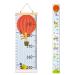 MHJY Height Chart for Kids Height Measure Wall Chart Child Growth Chart Wooden Ruler 7.9'' x 79'' Canvas Height Measurement Hanging Wall Decor for Baby Girls Boys Toddler Bedroom Nursery Cartoon Giraffe