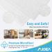 AIDEA Microfiber Cleaning Cloths White 50PK - Strong Water Absorption, Lint-Free, Scratch-Free - 11.5in.x 11.5in. - Pack of 50 - Buy Online on GoSupps.com