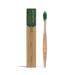 GEORGANICS Natural Beech Bristles Toothbrush - Medium Green 1 piece