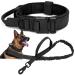 Tactical dog collar with control handle and dog leash military dog collar-hedgehears soft padded nylon dog collar.