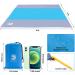 Flevnev Oversized 9'X10' Beach Blanket - Sandproof, Waterproof, and Spacious for 7 Adults - Includes 4 Stakes and Corner Pockets - Buy Online on GoSupps.com
