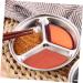 Milisten 3pcs Seasoning Sauce Dishes Stainless Traveling Olive Dipping Dishes Trip Food Sauce Dish Wasabi Mustard Flavor Dish Snack Plates Restaurants Seasoning Bowl Seasoning Dish Grid Mx3pcs Silverx3pcs - Buy Online on GoSupps.com