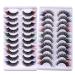 Shop Colorful Cat Eye 3D Faux Mink Lashes - Fluffy Halloween Cosplay Eyelashes (10 Pairs 5 Colors - Buy Online on GoSupps.com