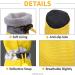 Hoolava Dog Winter Boots - Reflective Straps, Non-Slip Paw Protector for Small/Medium Dogs - Size 6 Yellow - Buy Online on GoSupps.com