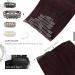 Moresoo Wine Red Clip in Hair Extensions - 16 Inch Burgundy Real Human Hair - 7 Pieces/120g #99J - Buy Online on GoSupps.com