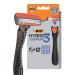 BIC Hybrid 3 Comfort Disposable Razors for Men, 1 Handle and 12 Cartridges With 3 Blades, 13 Piece Razor Kit for Men