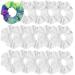15PCS White Scrunchies for Tie Dye  Uramoto Cotton Elastic Hairbands Ponytail Holders Hair Ties  Hair Scrunchy Accessories for Women Girls  Hair Strapping  Hair Dress Supplies (White)