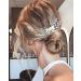 Unicra Bride Wedding Hair Comb Silver Flower Headpiece Crystal Bridal Hair Accessories for Women and Girls - Buy Online on GoSupps.com
