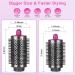 Large Round Volumizing Brush for Dyson Airwrap - Bigger Oval Brush & Hair Cleaner Tool - Fluff & Volume Styling in Rose - Buy Online on GoSupps.com