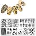 5 PCs Nail Stamping Plates - Nail Art Stencils for Manicure | International Shipping - Buy Online on GoSupps.com