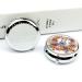 Optimized Meta Title: "Round Pill Box with Watercolor Rabbit & Flowers | 3 Compartment Portable Pill Organizer | Decorative Metal Pocket Case - Style 14 - Buy Online on GoSupps.com