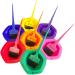 Kobe Professional 14-piece Matching Rainbow Hair Dye/Tinting Bowl and Brush Set - 7 Large Colourful Brush and 7 matching Bowl Sets ideal for professional or home use. Large Bowl & Brush Set