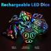 ZHOORQI LED Electronic DND Dice Set with Charging Box - 7 PCS Polyhedral Dice for RPG Games - Buy Online on GoSupps.com