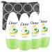 Dove Women's Deodorant Cucumber and Green Tea - Bundle with 4 Cucumber Women's Deodorant Sticks with 48 Hour Protection Plus Bag | Women's Deodorant and Antiperspirant Pack of 4