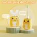 ELOTAME Kids U-Shaped Electric Toothbrush with 4 Cartoon Heads | Sonic Toothbrush for Age 8-15 | Toddler Toothbrush with Travel Case - Yellow Smiley Face - Buy Online on GoSupps.com