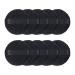 10 Pieces Powder Puff Face Round Makeup Puff for Loose Powder Soft Cotton Cosmetic Foundation Mineral Powder Wet and Dry Makeup Tool (Black)