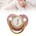 Gold Baby Pacifier Set | Rhinestone Lightweight Pacifier for Babies 6-18 Months | Cute Home Use Gift (Letter I) - Buy Online on GoSupps.com