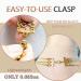 Dailyacc Lucky Necklace Layering Clasp - 18K Gold & Silver Multi Strand with Lobster Clasps - 3 Strand Gold Accent - Buy Online on GoSupps.com