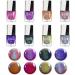 Cycullinyt Laser Gel Nail Polish Kit 8Pcs Shiny Easy Peel Off and Fast Dry Nail Polish Soak Off Sparkle Gel Polish for Manicure - Buy Online on GoSupps.com