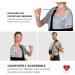 Buy Inspired Comforts Unisex Post Surgery V Neck Dual Access Snap Shirt - Large Grey | Perfect for Rehab & Recovery - Buy Online on GoSupps.com
