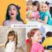 BasicSense 2 Pieces Rhinestone Bow Hair Clips Diamante Ribbon Crocodile Alligator for Girls Purple - Buy Online on GoSupps.com