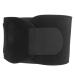 Uxsiya Adjustable Elastic Waist Support Belt SBR Neoprene Lumbar Brace for Exercise & Fitness (Black)