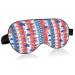 Sleep Mask Light Blocking Patriotic Star Eye Mask for Sleeping with Adjustable Strap USA Independence Day Soft Lightweight Eye Cover Blindfold for Men Women Work Travel Naps