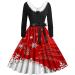 Sexy Christmas Sweater Dress | Long Arm Party Dress with Elk & Snowman Print | Festive Clubwear for Holiday Celebrations - Buy Online on GoSupps.com