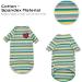 Pumyporeity XXL Green Stripes T-Shirt for Sphynx Cats | Soft Breathable Pajama Tank Top for Hairless Cats | Comfortable & Stretchy Cat Vest - Buy Online on GoSupps.com