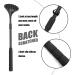 EASACE 21inch Extendable Back Scratcher with Strong ABS Massage Head - Compact & Retractable - Ideal for Adults and Pets (Black) - Buy Online on GoSupps.com