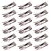 Mbsomnus 18 Pieces Double Grip Hair Clips Snap Hair Clips Metal Hair Clips Women Hair Barrettes Women Hair Accessories for Girls Hair Making Hair Styling Salon Hair Accessories (Vintage Bronze)