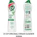 Cif Cream Cleaner 2 Pack - Cif Cream Cleaners Original and Lemon with Sponge and Gloves - Perfect Household Cleaning Products Bundle - Buy Online on GoSupps.com