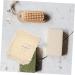 WOONEKY 4pcs Cotton Linen Soap Bag Net Foaming Net Foaming Hand Wash Exfoliating Soap Bag Khaki - Buy Online on GoSupps.com