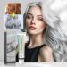 HOUXIANDOU Silver Hair Color With Natural Essence Extract Inherenta Silver Hair Dye Extract Silver Hair Dye Silver Gray Natural Hair Dye Cream 2 pcs - Buy Online on GoSupps.com