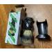 Men's Acrylic Shaving Brush & Holder - Lightweight Portable Compact Barber Shop Essentials - Buy Online on GoSupps.com