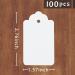 SallyFashion 100pcs White Paper Gift Tags with String  Blank Gift Bags Tags Price Tags DIY Crafts - Buy Online on GoSupps.com