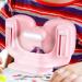 Writing Posture Corrector - Desk Upper Back Posture Brace With Light Adjustable Height Double Chest Support Back Straightener Support For Students Vision Protection Pink - Buy Online on GoSupps.com