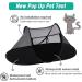 Cat Tent Outdoor Pet Enclosure - Portable Playpen for Cats and Small Animals | Pop Up Exercise Tent with Carry Bag - Black - Buy Online on GoSupps.com