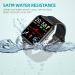 44mm Fitness Tracker Smart Watch | 24 Sports Modes | 5ATM Waterproof | Sleep Monitor | Step Calorie Counter | 1.7 HD Touchscreen | for Men Women | iPhone Android Compatible - Black - Buy Online on GoSupps.com