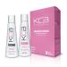 Smooth System 2 Steps Brazilian Keratin Hair Treatment for Smoothing and Hair Frizz Control Complex Blowout Straightening All Hair Types Formaldehyde Free 3.38 Fl oz / 100ml Kit