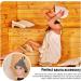 Palwin Sauna Hat Set - 3 Felt Caps with Hook & Self-Adhesive | Unisex Sauna Accessories (Grey & White) - Buy Online on GoSupps.com