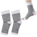 Mobestech Achilles Heel Support Socks - Breathable Ankle Support for Plantar Heel Spurs | Perfect for Fitness & Basketball | Size S/M - White - Buy Online on GoSupps.com
