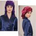 Arqumi Silk Bonnet 2PCS Large Adjustable Satin Hair Wrap for Sleeping | Elastic Stay On Cap for Long Curly Hair | Women's Hair Care - Purple & Wine Red - Buy Online on GoSupps.com