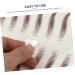 Baluue 9 Sheets Realistic Fake Eyebrows Eyebrow Stickers Waterproof Hairlike Eyebrows Brown - Buy Online on GoSupps.com
