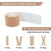 Buy Kinesiology Tape Precut - 4 Rolls Cotton Elastic Muscle & Joint Support Hypoallergenic Waterproof K Tape for Pain Relief | International Shipping - Buy Online on GoSupps.com