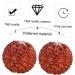 Buy Homoyoyo 2st Carving Wooden Baoding Balls - Handcrafted Acupressure Massage Toy | International Shipping - Buy Online on GoSupps.com