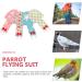 UKCOOCO 4PC Bird Diaper Flight Suite - Washable Reusable Parrot Clothing & Gel Urine Wet Suit for Ara & Budgerigar XL - Buy Online on GoSupps.com