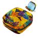 Javenproeqt portable women's binding bags menstrual cup bags feminine menstrual insert bag for teenage girls tampons for the first period tropical yellow leaf multicolored